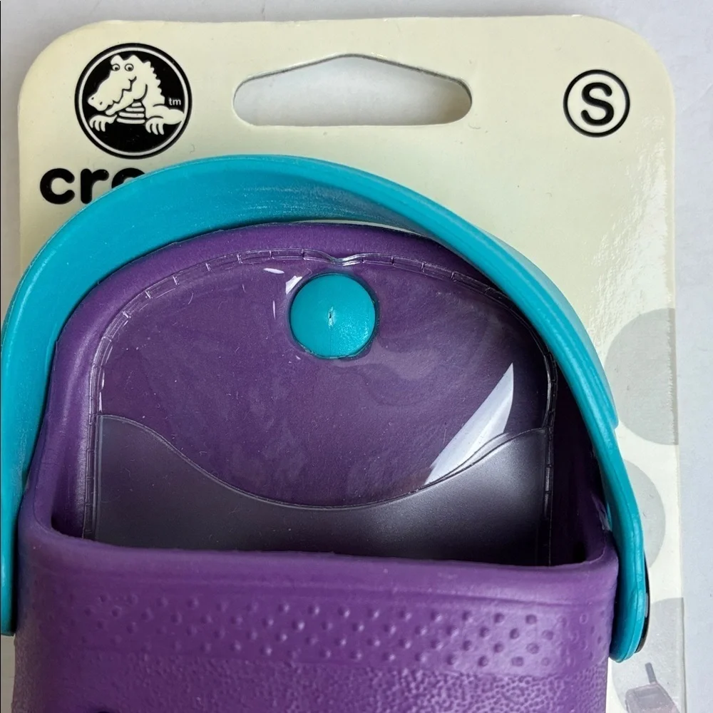 Crocs O Dial Cell Phone Case ID Money Holder NWT (No Lanyard) Purple & Teal
